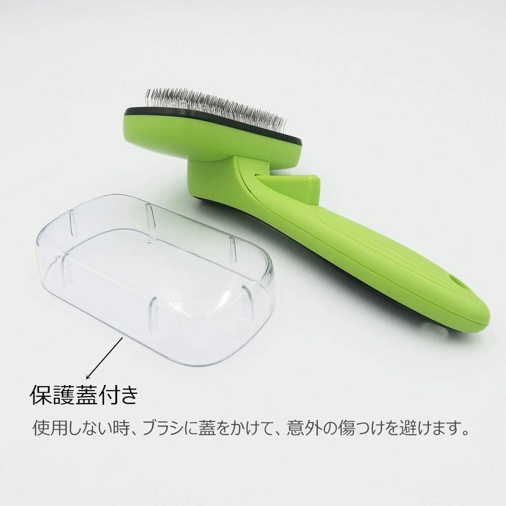 Amazon Co Jp ペットブラシ 猫 犬 うさぎ用 スリッカー ブラシ ワンプッシュで抜け毛取り セルフクリーニング 長毛 短毛 ワイヤー カーリー通用 ペットグルーミング お手入れくし ビューティー