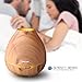 Essential Oil Diffuser for Large Room 300ml, Diffusers for Essential Oils,Aroma Diffuser for Aromatherapy, Ultrasonic Cool Mist Humidifier-Soothing Night Light- Quiet-Brown Wood Grain