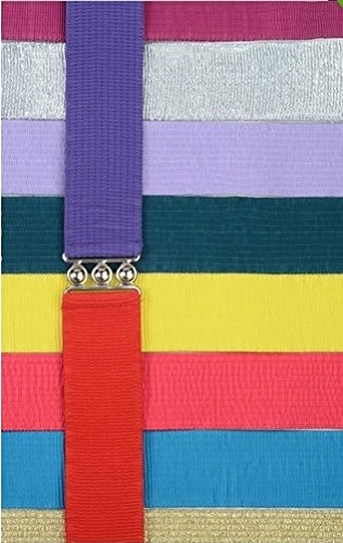 Malco Modes Women's Wide Elastic Cinch Stretch Belt - Small - Purple