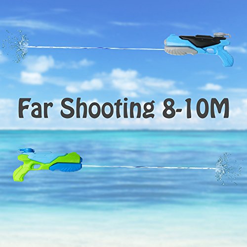MINGKIDS Super Soaker Water Guns,Water Pistol Squirt Gun Water Blaster 2 Pack, Large Capacity Squirt Gun- Game Fun Far Range Party Favor Toy for Kids and Adults