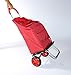 Bigger Trolley Dolly, Red Pin Dot Shopping Grocery Foldable Cart