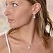 Mariell 14K Rose Gold Plated CZ Teardrop Bridal Necklace and Earring Set for Weddings, Bridesmaids & Prom