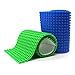 LattoGe 2 Rolls Wide Block Tape for Kids Lego Figures Table Toys Self-Adhesive Baseplate Plates Walls Desks Christmas Birthday Supplies Room Art Decoration (128mm wide (Blue+Green))