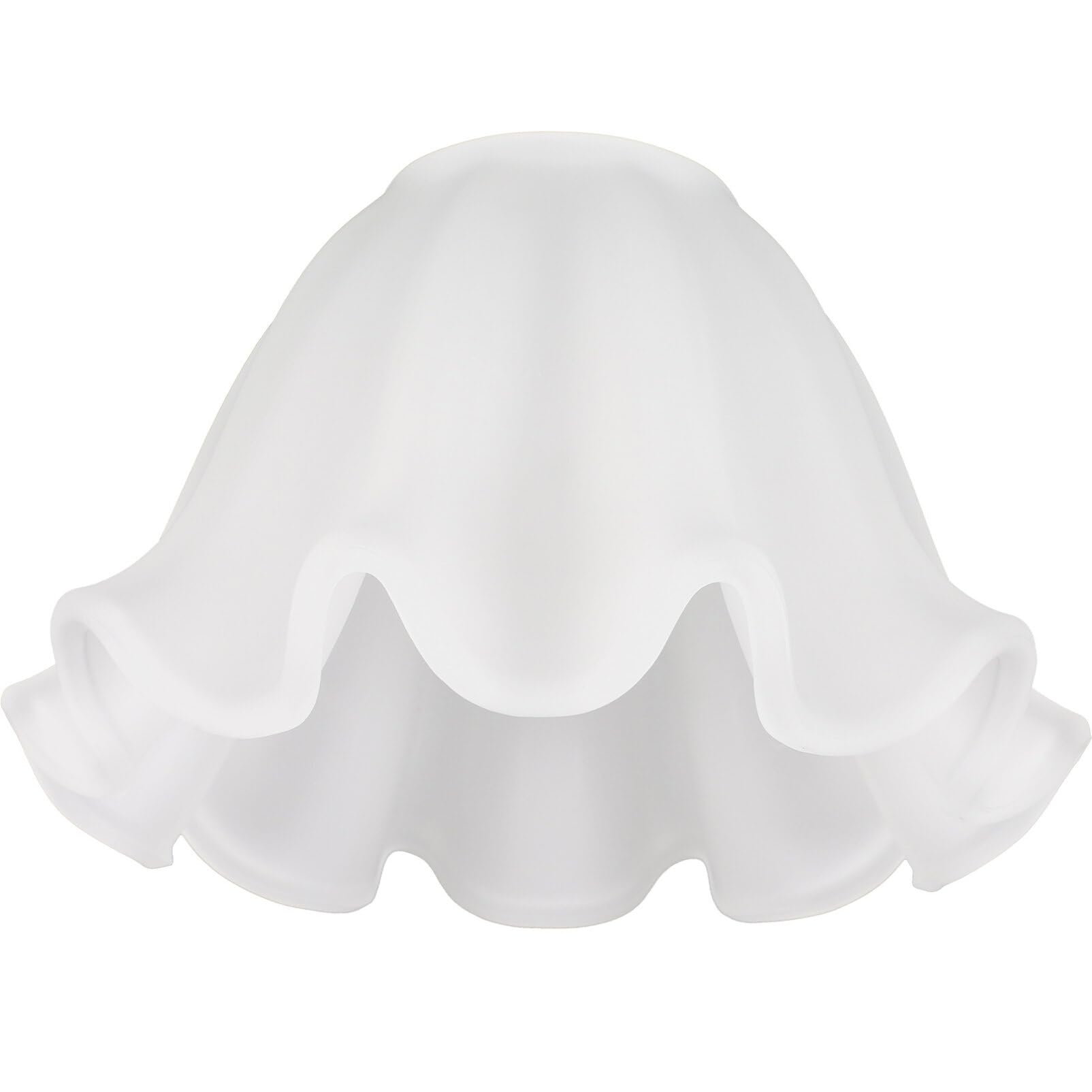 WOONEKY Flower Glass Lampshade Decorative Replacement Light Cover for Wall Lamps Chandelier Pendant Lights for Bedroom Living Room Hotel Restaurant Decor
