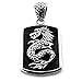 925 Sterling Silver Shadow Dragon Pendant