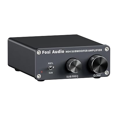 Fosi Audio M04 Subwoofer Amplifier for Home Theater Mono Channel Digital Class D Integrated Power Amp for Passive Speakers Subwoofer