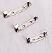 144 pieces Silver Tone Brooch Pin Backs - 3/4