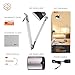 TaoTronics Metal Desk Lamp LED Flexible Arm, Rotatable Head, Eye-Friendly Design, Black Plastic + Silver Aluminum Alloy Finish, 6W
