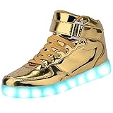 Cool High Top LED Light Up Sneaker 7 Color Light USB Charger LED Shoes