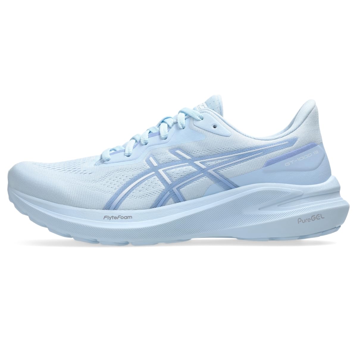 ASICS Women's GT-1000 13 Running Shoes, 12, Light Blue/Light Sapphire Image