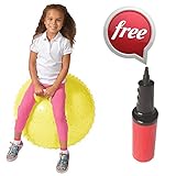 36â€ Knobby Bounce Balls with Handle by ArtCreativity- 7 Vibrant colors to choose - Highest Quality - Improve Coordination & Balance - Pump Included - Best Hopper Ball for tall Kids & Adults