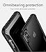 iPhone X Case,TPU Bumper +PC Clear Hard Back Cover Protective Shock-Absorption & Skid-proof Anti-Scratch Hybrid Case Cover for Apple iPhone X Case/ iPhone 10 Black