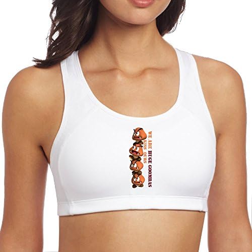 NCKG Women's Super Mario Bro Goomba Yoga Waistcoat, White Size S