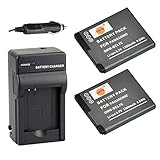 DSTE 2x DMW-BCL7 DMW-BCL7E DMW-BCL7PP Battery + DC144 Travel and Car Charger Adapter for Panasonic Lumix DMC-F5 FH10 FS50 SZ3 SZ9 XS1 XS3 Camera