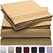 Mellanni Full Sheets Set - 4 PC Iconic Collection Bedding - Hotel Luxury, Extra Soft, Cooling Bed Sheets - Wrinkle, Fade, Stain Resistant (Full, Gold)