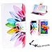 For Galaxy S5 / S5 Neo , ivencase Fresh Flower [Magnetic] Wallet PU Leather [Closure] Folio Stand Protective Case Cover for Samsung Galaxy S5 SV / S5 Neo