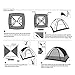 SEMOO Water Resistant 5 Person 3-Season Lightweight Family Dome Tent for Camping with Carry Bag