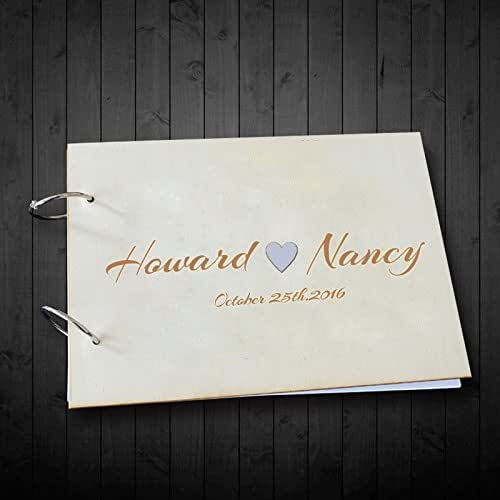 Unique Wedding Guest Book Alternative Personalized Name
