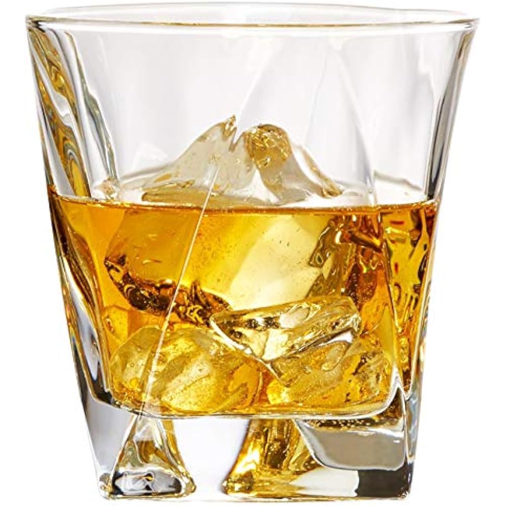 heavy lead crystal whiskey glasses