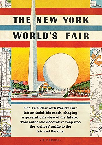 Map of the New York World's Fair 1939: How to Get There By Subway and Automobile (Old House Projects by Hagstrom Company