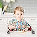 Bumkins Junior Bib / Short Sleeve Toddler Bib / Smock 1-3 Years, Waterproof, Washable, Stain and Odor Resistant – Owls