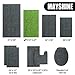 Extra Large Soft Plush Chenille Bathroom Runner Rug, Absorbent Microfiber Bath Mat, Machine Washable, Non-Slip Grip, Shag Carpet Great for Bath, Shower, Bedroom, or Door Mat (Green, 47/inch X27/'')