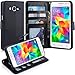 Grand Prime Case, LK Galaxy Grand Prime Wallet Case, Luxury PU Leather Case Flip Cover with Card Slots Stand For Samsung Galaxy Grand Prime, BLACK