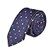 Hello Tie Multicolor Dot Purple Mens Skinny Special Neckties with Gift Box