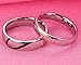 LineAve His Hers Couple Real Love Matching Heart Ring Mens Womens Wedding Band Stainless Steel