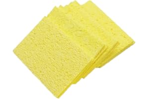 10Pcs Soldering Iron Cleaning Sponge, 51mmx35mm Square High Temperature Welding Platform Clean Pads Replacement for Soldering