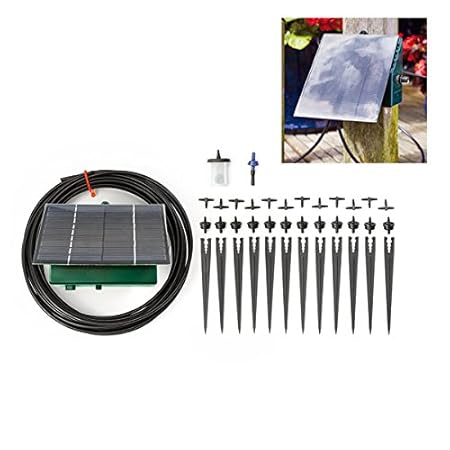 Large Solar Powered Watering System Amazoncouk Kitchen