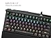 GAMDIAS HERMES 7 Color Backlit RGB Gaming Mechanical Keyboard (Blue Switch) with 14 sets of lighting effects, Anti-ghosting, Multimedia control keys (GKB3000)
