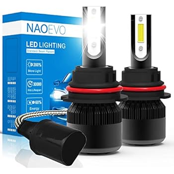 9004 LED Headlight Bulb,NAO HB1 Car LED Headlights Conversion Kit,60W 6400LM 6500K