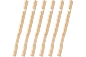 UEYGHEP 6 Pack Beehive Entrance Reduce 10 Frame Wood Bee Hive Entrance Reducer for Beekeeping, 2 Size Openings Beekeeping Sup