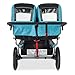 BOB Revolution Flex Duallie 2.0 Jogging Stroller - Up to 100 pounds - UPF 50+ Canopy - Adjustable Hadlebar, Lagoon