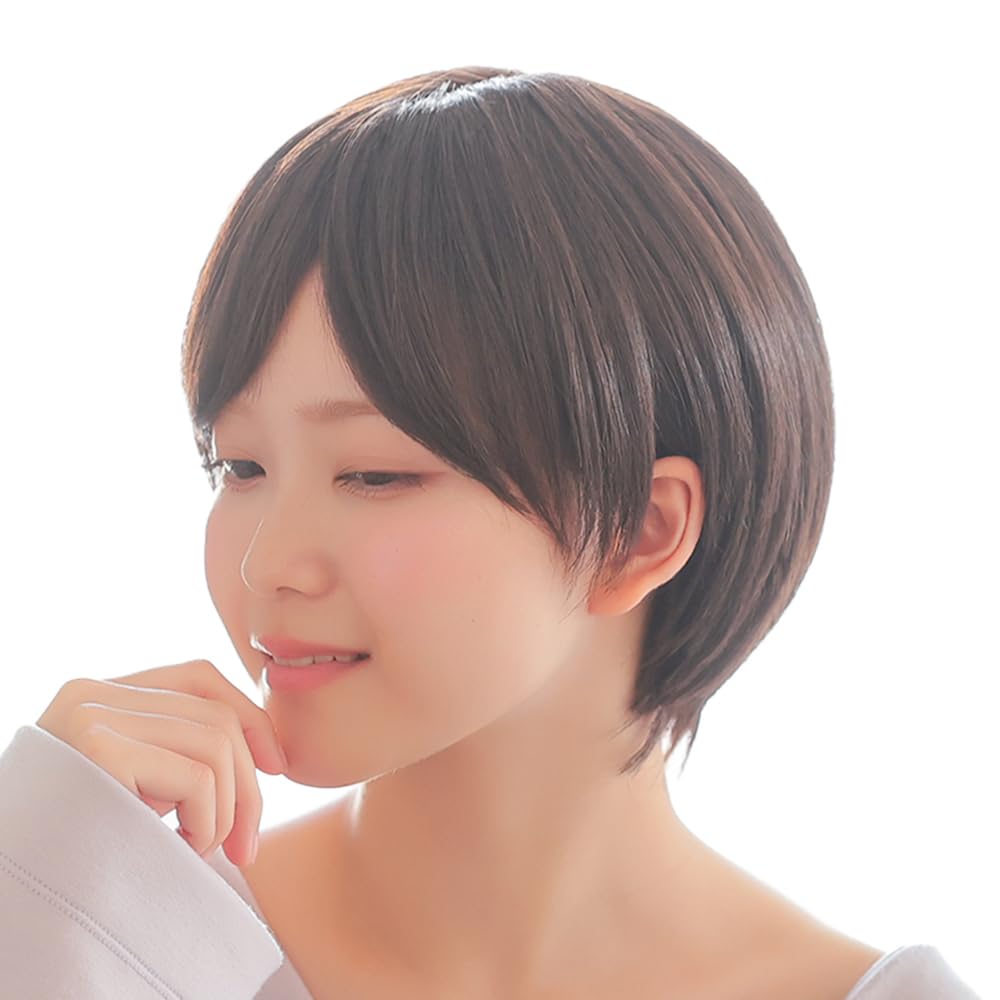 AQUADOLL rm006 パジャマウィッグ デイリーショート人毛MIX CBKM.ショコラブラック アクアドールの商品画像