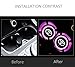 Wall Stickz Auto Sport 2PCS LED Cup Holder Mat Pad Coaster with USB Rechargeable Interior Decoration Light Fit To-yot Accessories