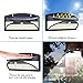 100 LED Solar Lights Outdoor, Waterproof Motion Sensor Solar Wall Lights, Super Bright Wireless Solar Powered Security Light with Wide Angle Illumination for Wall, Driveway, Patio, Garden, 2Pack