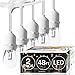 SUNTHIN Pack of 2 48ft LED Outdoor String Lights Patio Lights with White Cord 15 E26 Sockets 0.9 Watt 18 S14 Edison Bulbs 3 Spares Hanging Light Waterproof Wedding String Lighting