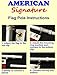 American Signature Flag Pole 5 Ft - Aluminum Spinning Tangle Free Flagpole for Sale! - Wall Mount Flagpole for Residential or Commercial. (White, 5')
