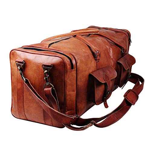Large Leather duffle bags for men 30 inches A perfect leather travel