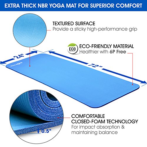 Yes4All Yoga Starter Kit Include: 2 Yoga Blocks, Yoga Strap, Yoga Towel & Exercise Yoga Mat (NBR or PVC Material) Sports & Outdoors, Sports & Fitness, Exercise & Fitness, Yoga, Starter Sets
