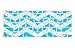 Kuzy Aqua Blue Chevron Zig-Zag Keyboard Cover for MacBook Pro 13
