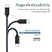 USB Type C Cable, SunCable Short USB C Cable 3Pack 1ft/30cm Nylon Braided Fast Type C Charger Cord for Samsung Galaxy S9 S8 Plus Note 8,LG G5 G6 V30,HTC 10,Nexus 5X/6P,Google Pixel XL (3Pack)