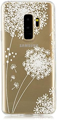 The Grafu® Galaxy S9 Plus Case Clear Ultra-Thin Flexible Silicone Case for Samsung S9 Plus Transparent Slim Cover Case Soft Shockproof Bumper Case for Samsung Galaxy S9 Plus, Dandelion