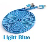 [Cobalt Blue] 6FT / 2M Braided Lightning Cable 8 pin to USB SYNC Cable Charger Cord for Apple iPhone 5 / 5s / 5c / 6 / 6 Plus, iPod 7, iPad Mini / mini 2/ mini 3, iPad 4 / iPad Air / iPad Air 2(Compatible with iOS 8)