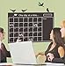Drhob Home & Office Decor Chalk Board Blackboard Monthly Calendar Vinyl Wall Sticker (Size: 60*45cm)