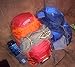 G4Free Lightweight Packable Hiking Backpack 35L Travel Camping Daypack Foldable (Orange/Red)