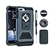Rokform Fuzion Pro Series iPhone 8 Plus Case / iPhone 7 PLUS Case Protective Aluminum & Carbon Fiber Magnetic Case with twist lock & universal magnetic car mount (Gun Metal)