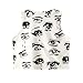 EFINNY Women Cry Eyes Pattern Sleeveless Shirt Scoopneck Short Crop Top US2